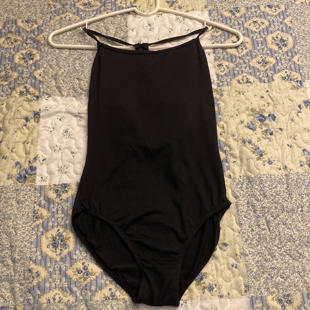 Mirella black adult leotard